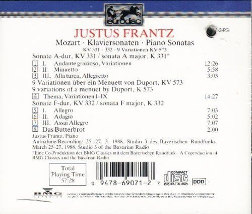 Piano Sonatas KV 331-3