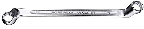 Stahlwille Nr. 20 Doppelringschlüssel StahlwilleSTABIL Schlüsselweite 18x19 mm, L.275 mm, Silber, 18 x 19 mm
