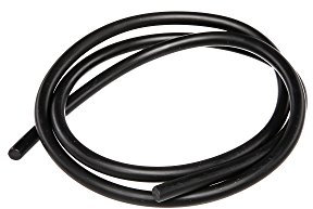 Gummi - Keder Motortunnel und Knieblech, Stärke 6mm, Länge 1Meter, Schwarz - für Simson KR51 Schwalbe