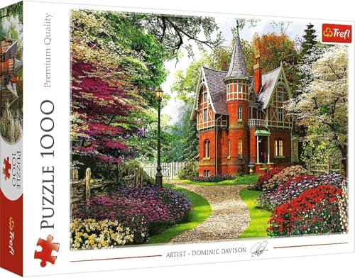 Trefl, Puzzle, Viktorianisches Haus, 1000 Teile, Garten, Nature, Viktorianische Architektur, Anspruchsvoll Puzzlespiele, Stressabbau, Jigsaw Klassische Puzzle für Erwachsene und Kinder ab 12 Jahren
