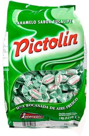 Pictolín Eucalipto, Caramelos con sabor de eucalipto, 1 kg