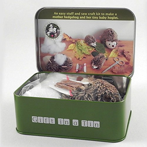 Apples to Pears Gift In A Tin Sew Me Up Hedgehog & Baby Hoglet