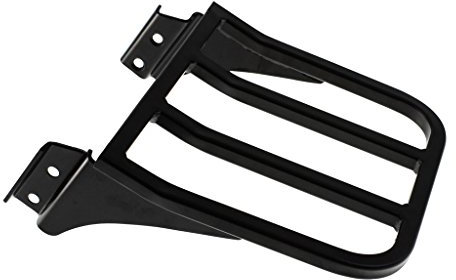HDBUBALUS Sissy Bar Porte-bagages pour moto Harley Sportster XL 04–17 Dyna 06–17 Softail 84–05 FLST FLSTC FLSTSC 06–17, noir