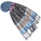 Lorenzo Cana - Designer Pashmina Schal Schaltuch jacquard gewebt mit Elefanten Muster 68 cm x 190 cm Tuch Naturfaser 9331177