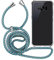 MyGadget Handykette für Samsung Galaxy S8 - [ TPU Hülle mit verstellbaren Band ] - Handyhülle mit Handyband zum Umhängen Kordel Schnur Case Schutzhülle - Blau Muster
