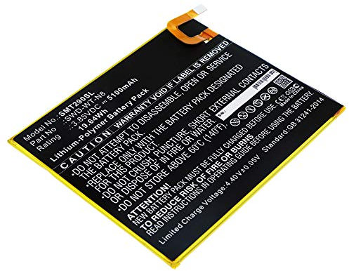 subtel, Akku für Tablet kompatibel mit Samsung Galaxy Tab A 8.0 (2019) SM-T290 (3.85V, 5100mAh)