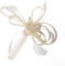 Bibi à plumes pour femme avec serre-tête pour mariage - Pince à cheveux - Bibi de mariage - Accessoires pour cheveux, beige, Taille unique
