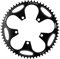 Aluminium Bike Narrow Wide Kettenblatt 110 BCD 50/52/54/56/58/ Rundes Kettenblatt für Ritzel Reparaturteile Kurbelgarnitur BMX Folding, Schwarz 54T