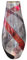 Vase en verre soufflé rouge et violet, 47 cm RENVER