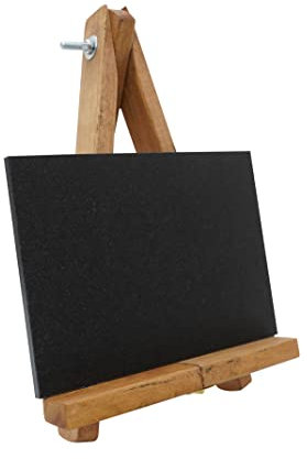 EUROPEL Chalkboard Desktop Portrait, Durable FSC Certified Oakwood Base, Double Sided, for Water Based Marker, for Restaurant, Hotel,