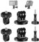 NEEWER Metall Stativadapter Kompatibel mit GoPro Hero 13 12 11 10 9 8 7 6 5 4 Max Fusion Insta360 AKASO Osmo Action 2, 2 Stück 1/4Kamera Adapter mit Daumenschraube für Action Cam Stativ Einbeinstativ