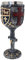 MediMuc Coupe blason gris foncé - calice de chevalier médiéval détaillé, décoratif, peint à la main