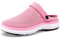 Zoccoli e Sabot Donna Sandali da Spiaggia Traspirante Slippers, Rosa Puro, 36 EU