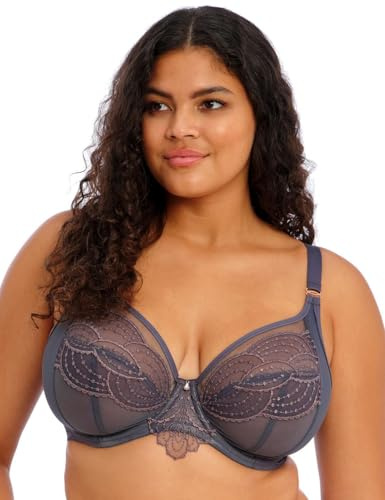 Elomi Women's Plunge Bra, Opaque, Storm, 34HH US