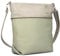 Zwei Damen Umhängetasche Jana J12 Crossbody Bag 9 L Handtasche Bicolor Canvas-Stil passender Kosmetikbeutel extra Schultergurt & Schlüsselband, Schultertasche DIN-A4 passend (jade)
