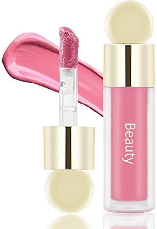 Boobeen Fard à Joues Liquide Crème Velours Mat - Gel Doux Maquillage Longue Durée, Bâton Couleur Naturel Lisse