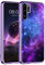 DOMAVER Huawei P30 Pro Hülle, Handyhülle Huawei P30 Pro Leuchten im Dunkeln Nebula Muster PC Schale Überzug TPU Dünne Bumper Stoßfeste Kratzfest Schutzhülle für Huawei P30 Pro-Blau
