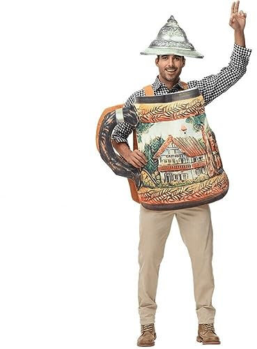 Ppmter Adult German Beer Cup Costumes Festival Oktoberfest Funny Halloween Mug Cosplay Costumes Role Play Cute Outfit