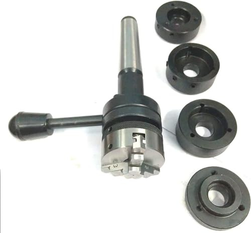 ADI Präzisions-Drehmaschine Reitstock Schneideisenhalter 3MT Schaft - Gewindeschneiden Reiben Bohren + 50 mm Bohrfutter