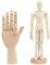 DICOSMETIC 2 Stück 2 Styles Holzhand Holzfigur Flexible Körpergelenke Skizze Zeichnen Malen Modell Holzpuppe Für Heimbüro Dekoration