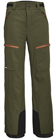 killtec Herren Skihose/Funktionshose mit Kantenschutz und Schneefang KSW 51 MN SKI PNTS, Dark Moss, S, 42003-000