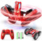 DEERC Ferngesteuertes Auto - Doppelseitiges Mini RC Stunt Car, 360° drehbares 4WD RC Car mit Scheinwerfern 2.4Ghz Indoor/Outdoor Spielzeugauto für Kinder von 8-12 Jahren Geburtstagsgeschenk