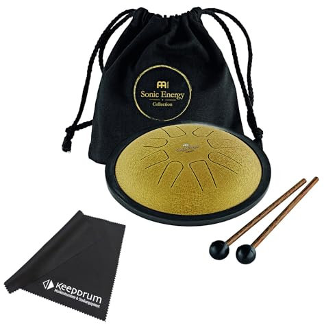 Sonic Energy Meinl SSTD3G Small Steel Tongue Drum C-Moll 8 Töne + keepdrum Mikrofasertuch