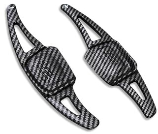 MSDDWL Paletta Cambio Volante per Golf 8 MK8 R GTI R Line Tiguan Passat Atlas CC Car Shift Paddle Palette per Volante(Carbon Black)