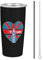 I Love London Reusable Insulated Coffee Cup Travel Mug Double Wall Tumbler with Lid And Straw