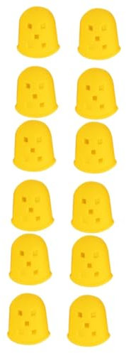 ifundom 12pcs Silicone Guitar Fingertip Guards Finger Sleeve Protectors for Ukulele Mandolin and Banjo