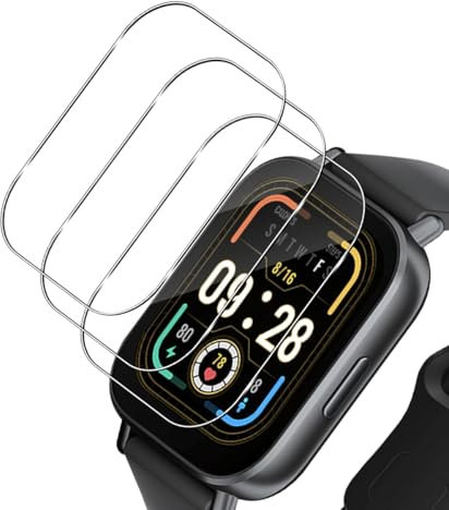 TUTUO [3 Piezas Protector de Pantalla Compatible con Xiaomi Redmi Watch 5 Active Cristal Templado, 9H Dureza Vidrio Templado Film Protection, Anti-Arañazos, Sin Burbujas - Trasparente