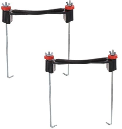 iplusmile 2sets Car Battery Holder Battery Organiser Automotive Tie down Kit Hold down Brackets