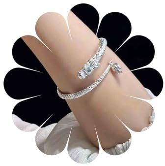 Xmsrn Vintage Drachenarmband Punk Drachenarmreif Manschettenarmband Wirbel Drachen Handkettenarmband Antikes Tierarmband Armreif Für Frauen