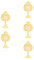 VALICLUD 5pcs Chalice Cross Lapel Pin for First Communion Religious Accessory Unique Design for Holy Communion Events for