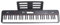 Tastiera per Pianoforte a 61 Tasti, Pianoforte Digitale Elettronico con Supporto per Microfono Altoparlante Incorporato, Adatto per Principianti, Bambini e Adulti, Design