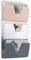 CEP Lot de 3 corbeilles murales Rose poudré - Gris orage - Blanc Mineral Présentoir Rangement bureau documents format 24x32cm Organiseur dossiers