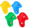 VANZACK 4 Stück Kletterwand-halterungen Für Kinder, Bunte Steine, Klettern, Klettern, Kletter-Hardware Für Drinnen Und Draußen, Spielspaß, Felswand-zubehör