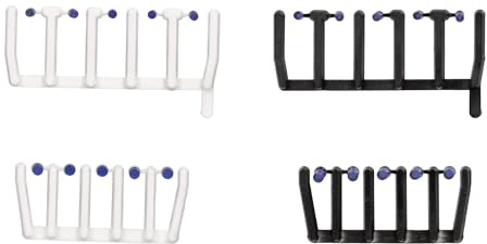Herpa Accessory 80 transparent blue signal lights with black and white bases, 20 large and 20 small each, at 1:87 scale, miniature model, plastic