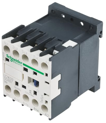 Schneider Electric TeSyS K Schütz 24V ac-Spule, 4-polig, 690V ac / 9 A 24V ac 1.3 W 4 Schließer Motorsteuerung