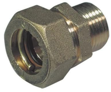 Raccordo diritto o-ring M conico 1/2 x18mm per tubo multistrato a stringere