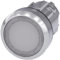 Siemens 3SU10510AB600AA0 3SU1051-0AB60-0AA0 Leuchtdrucktaster Betätiger flach, Frontring Metall, Hochglanz Weiß 1 St.