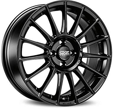 Oz SUPERTURISMO LM matt black silver Lettering 8 x 18 ET45 5 X 112 Leichtmetallfelge