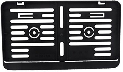 Meinkennzeichen schwarzer Kennzeichenhalter 255 x 135 mm