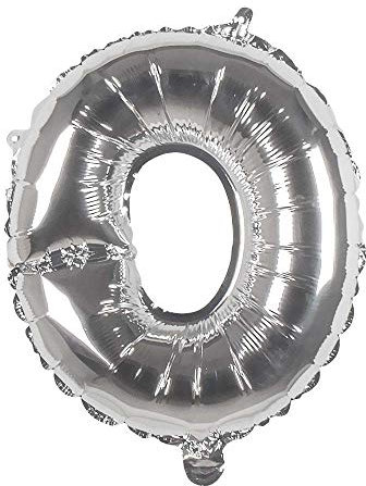 Boland - Folienballon Buchstabe, Größe 36 cm, Silber, Buchstabenballon, Ballon, Luft, Helium, Füllung, Geburtstag, Jubiläum, Jubiläumsjahr, Lebensjahr, Überraschungsparty, Kindergeburtstag