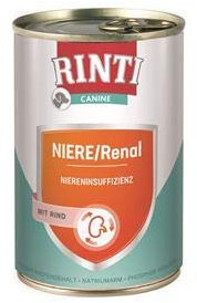 Rinti Canine Niere/Renal Rind | 6X 400g Diät-Hundefutter nass