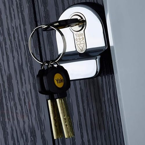 Pair of Brass, 45/50 (95mm) YALE Platinum Keyed-Alike Euro Cylinder Locks Anti Snap 3 Star Security uPVC Door Security