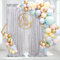 B-COOL Silberne Pailletten-Hintergrundvorhänge, 2 Paneele, 60 x 240 cm, Geburtstag, Paillettenvorhang für Hintergrund, silberne Vorhänge für Hochzeit, Party, Babyparty, Fotografie, Dekorationen