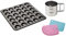 Zenker Vanillekipferl-Set, 30er-Kipferl-Backblech mit Antihaftbeschichtung, Teigschaber zum Bestreichen, Puderzuckersieb zum Bestreuen, Vanillekipferl einfach selbst backen, Menge: 1 x 3er Set