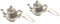 LunarraStar Women 925 Sterling Silver Tea Pot Earrings Alice in Wonderland Tea Time Pierced