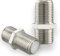 HB-DIGITAL 2x SAT Koaxialkabel Adapter Verbinder F-Kupplung F-stecker Für Fernsehkabel Antennenkabel Satelliten Kabel 2X F-Buchse Breite - Verzinkt